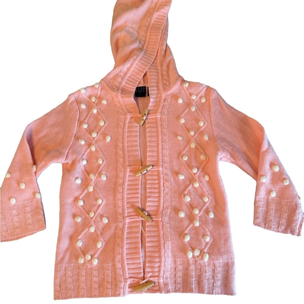 Star City Pink Hooded Cardigan - Picture 2 of 7